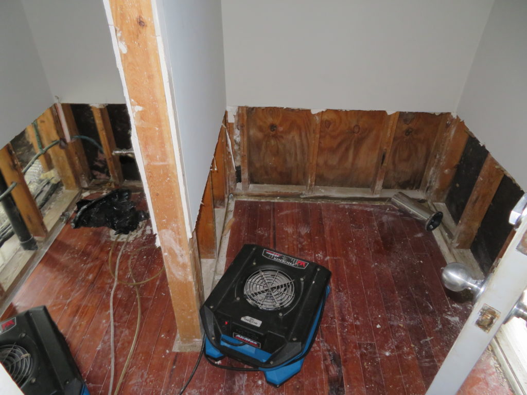 water damage to house